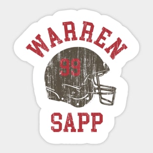 Warren Sapp Tampa Bay Helmet Font Sticker